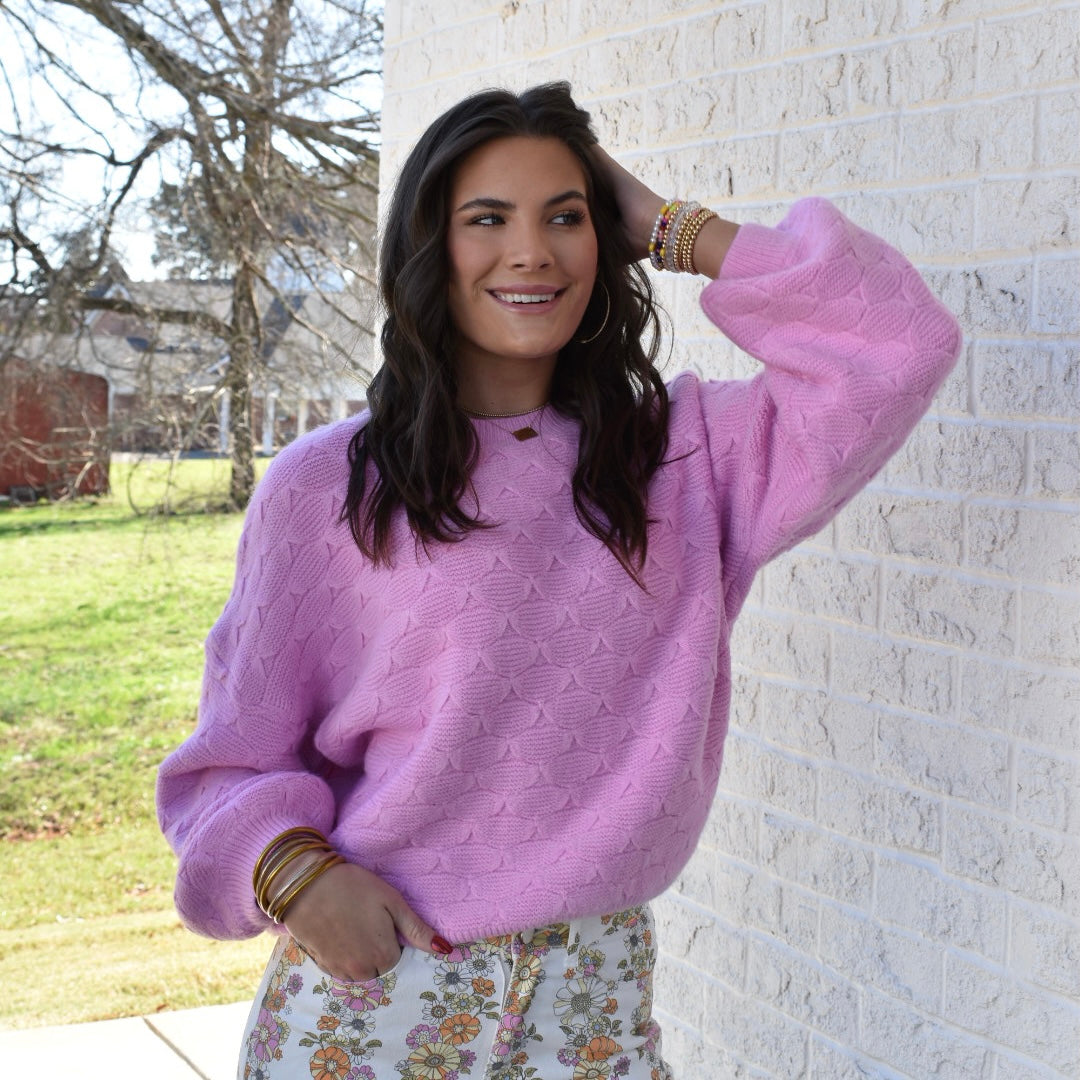 Rendezvous Mathis hartstochtelijk Bubble Gum Pop Sweater – Georgia Lynne & Company